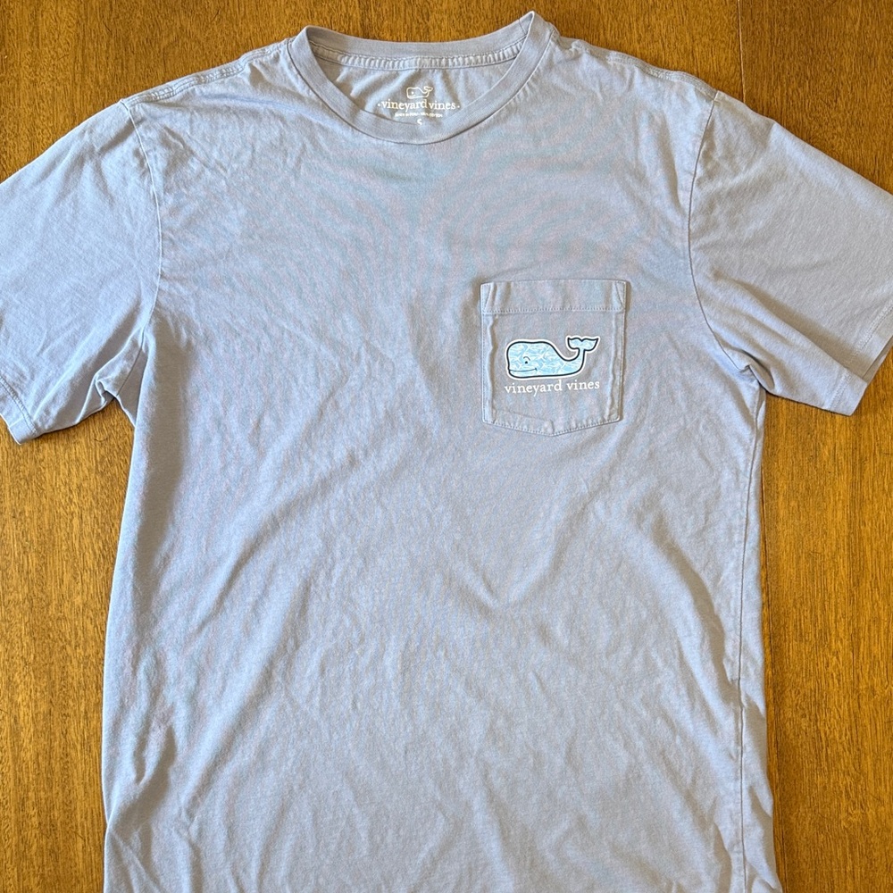 Vineyard Vines Sky Blue Short Sleeve Pocket T